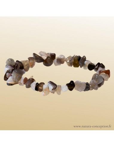 Bracelet baroque Agate du Botswana - Bracelet lithothérapie