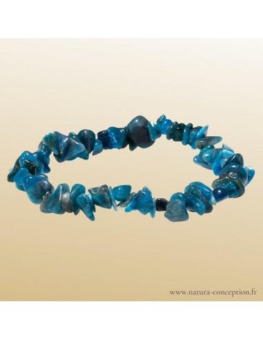 Bracelet baroque Apatite bleue - Bracelet lithothérapie