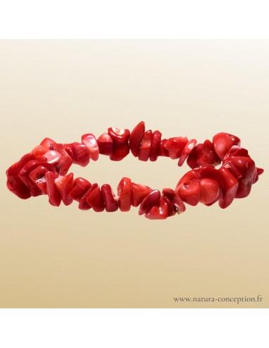 Bracelet baroque Corail rouge - Bracelet lithothérapie