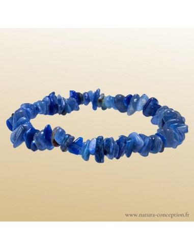 Bracelet baroque Cyanite bleue (Disthène) - Bracelet lithothérapie