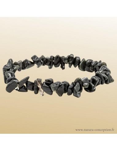 Bracelet baroque Obsidienne noire - Bracelet lithothérapie