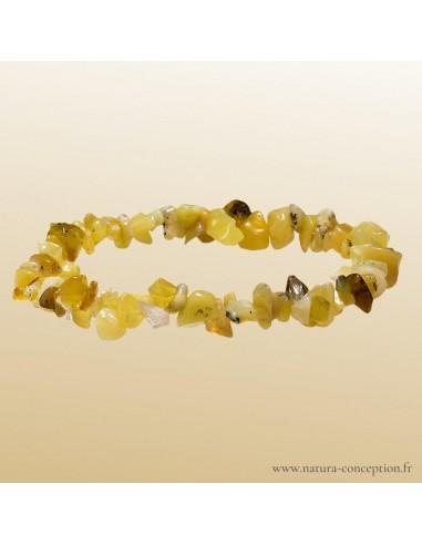 Bracelet baroque Opale miel - Bracelet lithothérapie