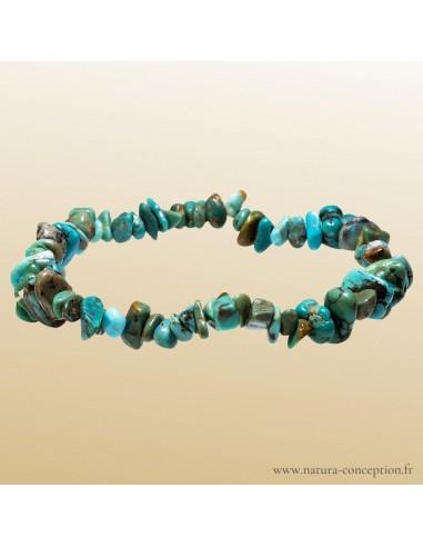 Bracelet baroque Turquoise (Callaïte) - Bracelet lithothérapie